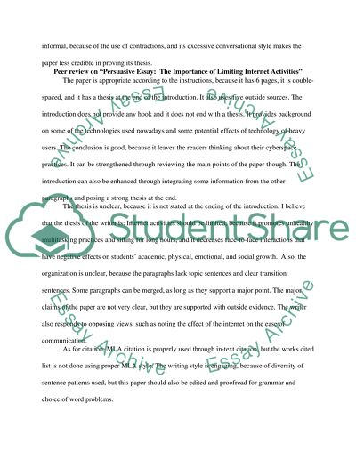 Persuasive Peer Review