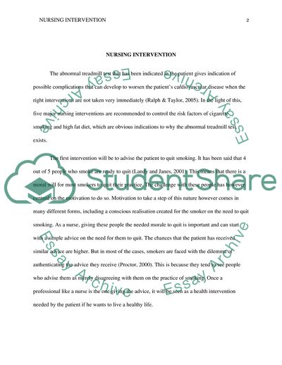 Five Types of Nursing Interventions
