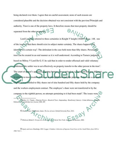 Equity and Trust Law