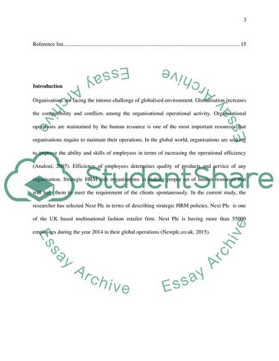 Different Approaches of Strategic Human Resource Management Policies