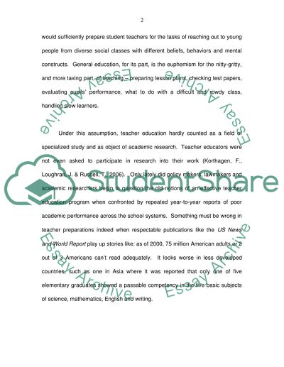 New Tack in Teacher Education