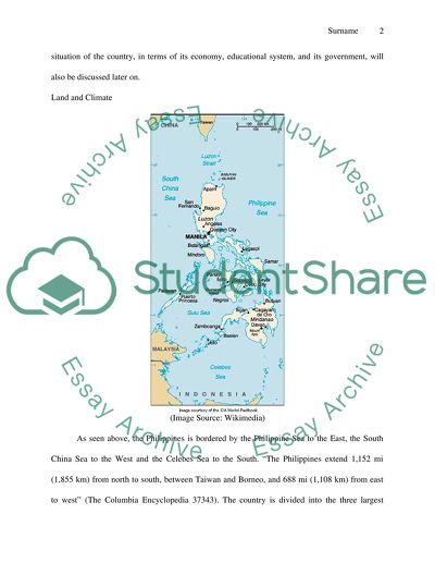 A Cultural Resume of The Philippines