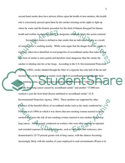 The Hazardous Effects of Smoking