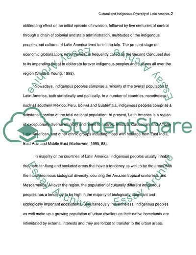 Cultural and Indigenous Diversity of Latin America