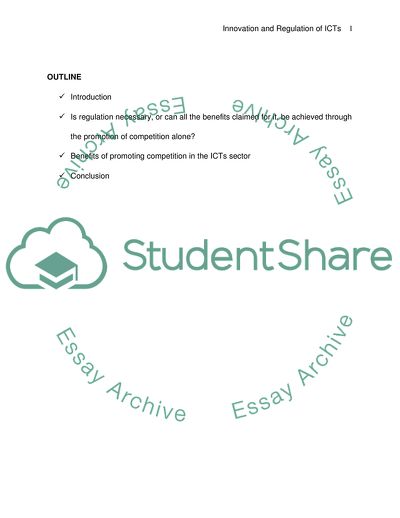 Technology Innovation and Regulation of ICTs