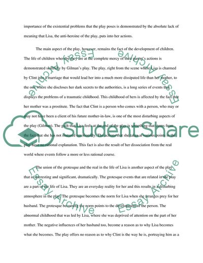 Criticism of The Glory of Living Play by Rebecca Gilman