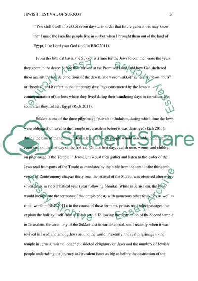 Jewish Festival of Sukkot