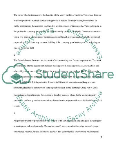 Functioning of the Hospitality Industry