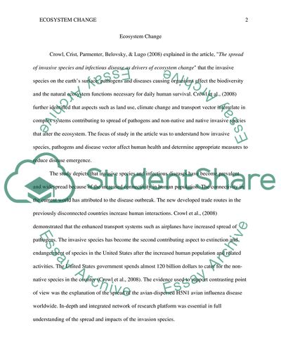 The Spread of Invasive Species and Infectious Diseases