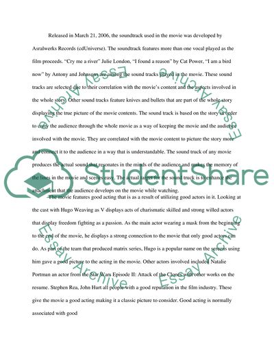 The movie V for Vendetta