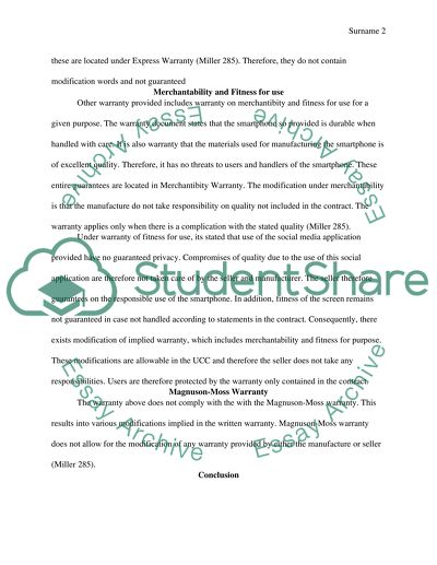 Warranty Review Assignment