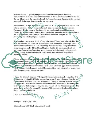 Rachmaninovs Piano Concerto