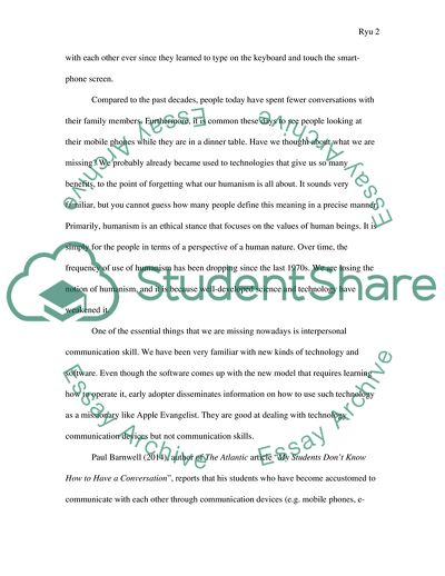 Where Is Our Humanism Headed