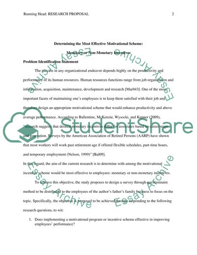 Determing the Most Effective Motivational Scheme: Monetary or Non-Monetary Incentives