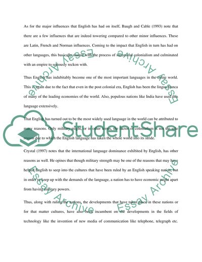 The Continual Evolution of English and Hindu