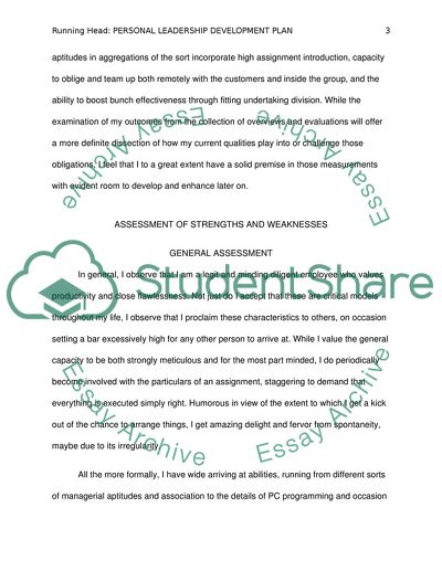 leadership development plan essay pdf