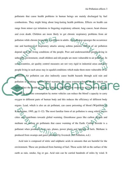 Discussion: Air Pollution Effects