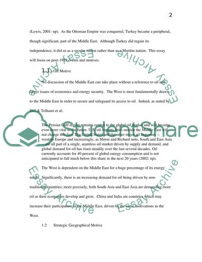 Western presence in the Middle East