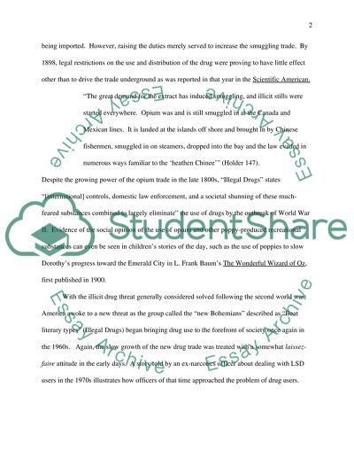 History of Illegal Drugs in America