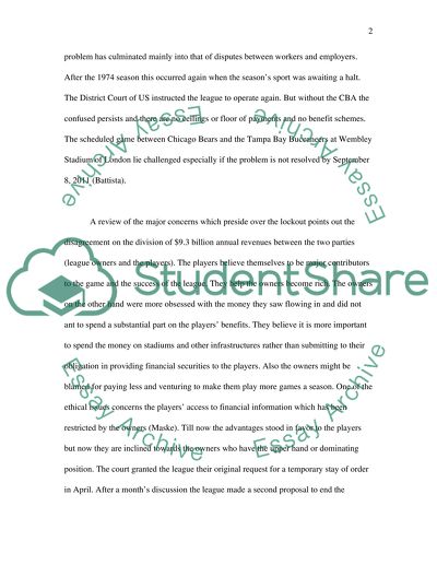 NFL Lockout and the Fans