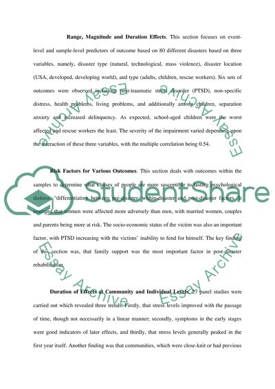 Emergency and Disaster problem