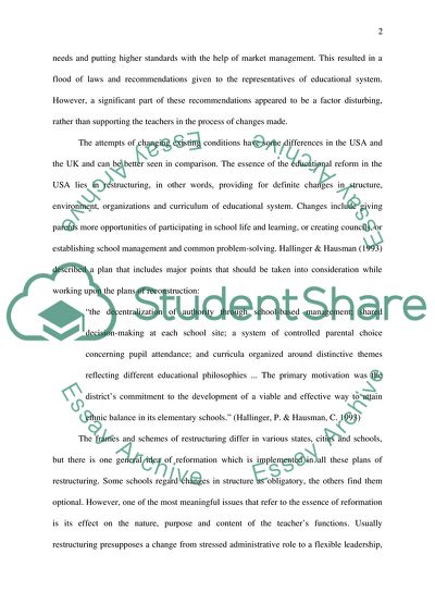 Organizations and Curriculum of Educational System