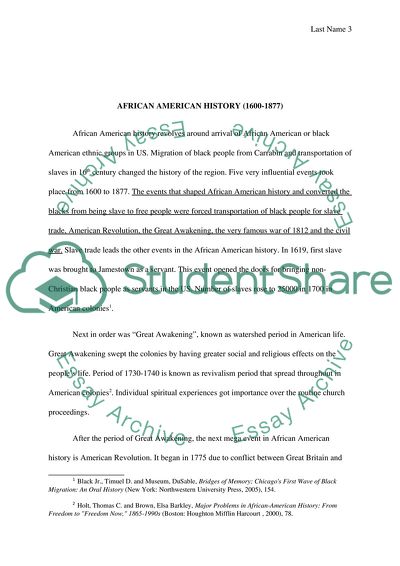 African American History