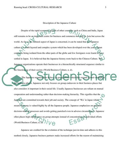 Cross-Cultural Research, Values and Beliefs