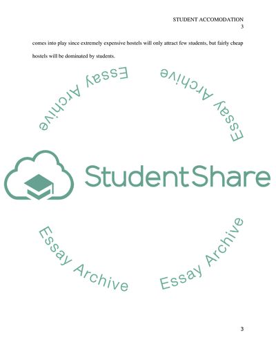 Factors Determining Student Choice in Accommodation