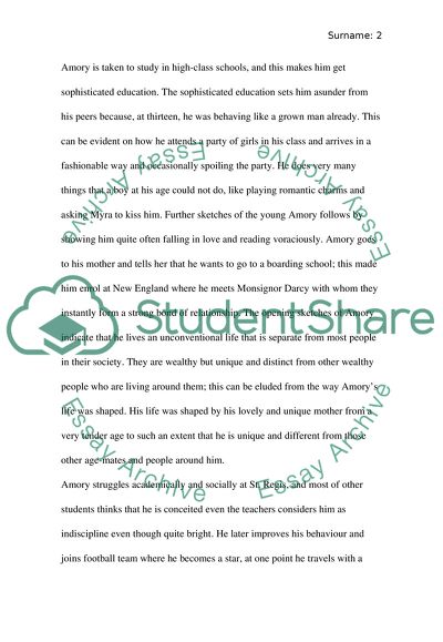 What makes Amory Blaine character American in This Side of Paradise