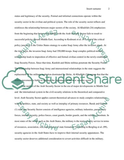 Dual Role of Security Sector