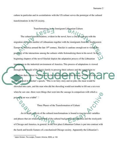 Cultural Transformations in The Jungle