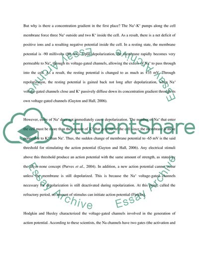 Computer Simulation of Action Potentials in Squid Axon
