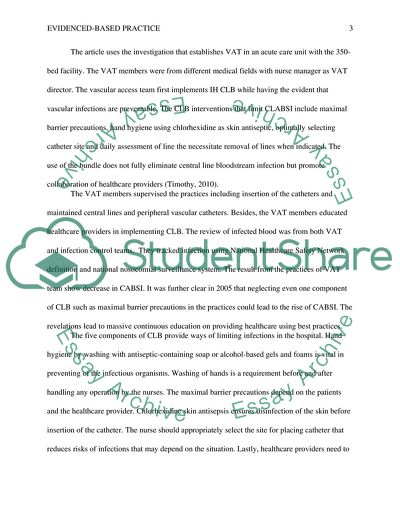 Evidence-Based Practices