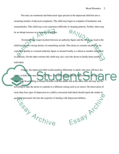 Mood disorder part #2