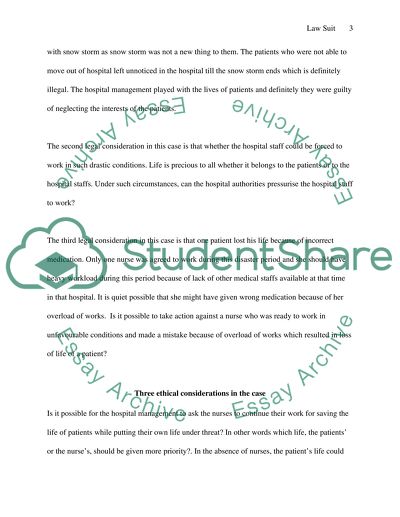 The Snow Storm Lawsuit