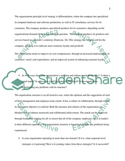 Analysis of IBM Organisation