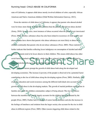 Child Abuse In California