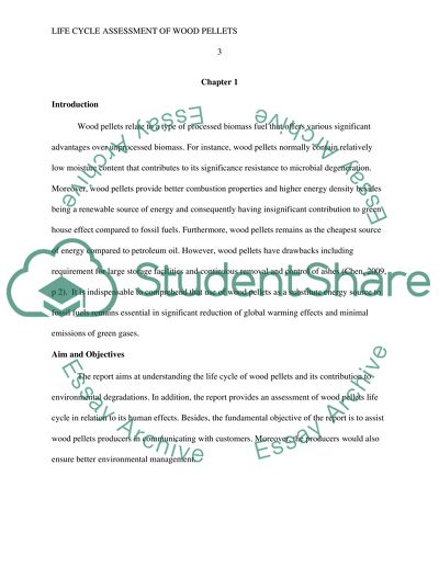 Biofuel Production from Waste Wood - Product Life Cycle Assessment
