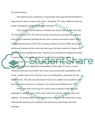 Feminism in the Contemporary Era