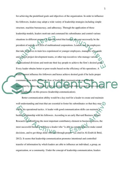 Leadership Communication