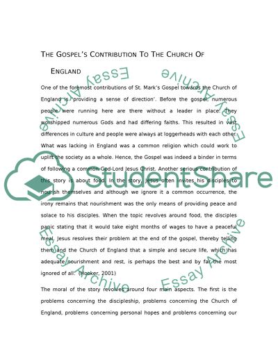 St Marks Gospel in the New Testament