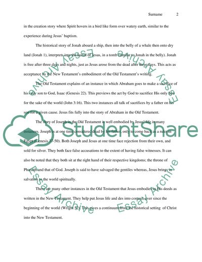 Jesus, the embodiment of Gods narrative