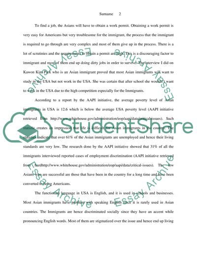 Challenges of Asian Immigrants in the USA