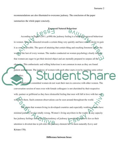 Women Jealousy Feelings