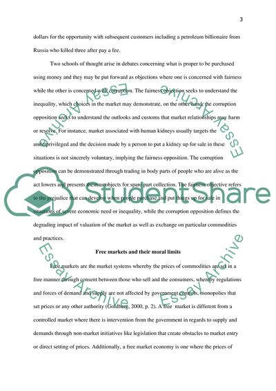 The Moral Limits of Markets