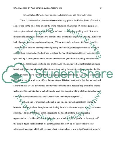 Emotional and Graphic Anti-smoking Advertisements and Its Effectiveness