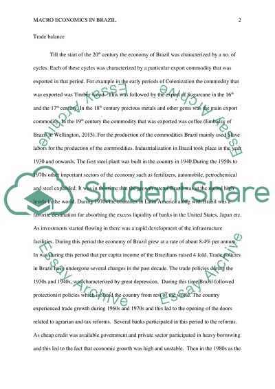 Macro Economics in Brazil