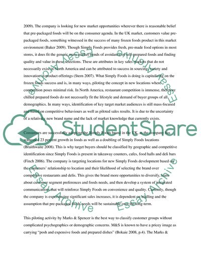 Marketing Strategies and Tactics of Simply Food