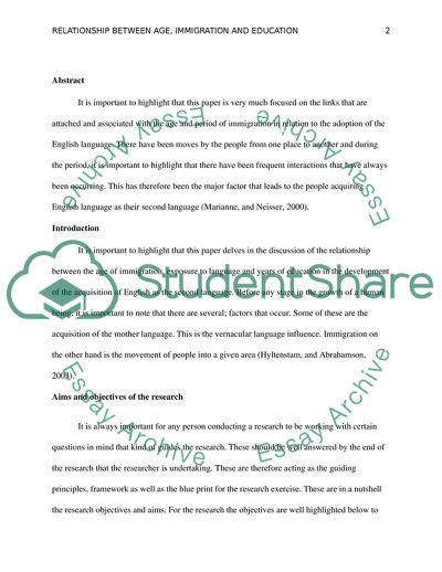 The Adoption of the English Language